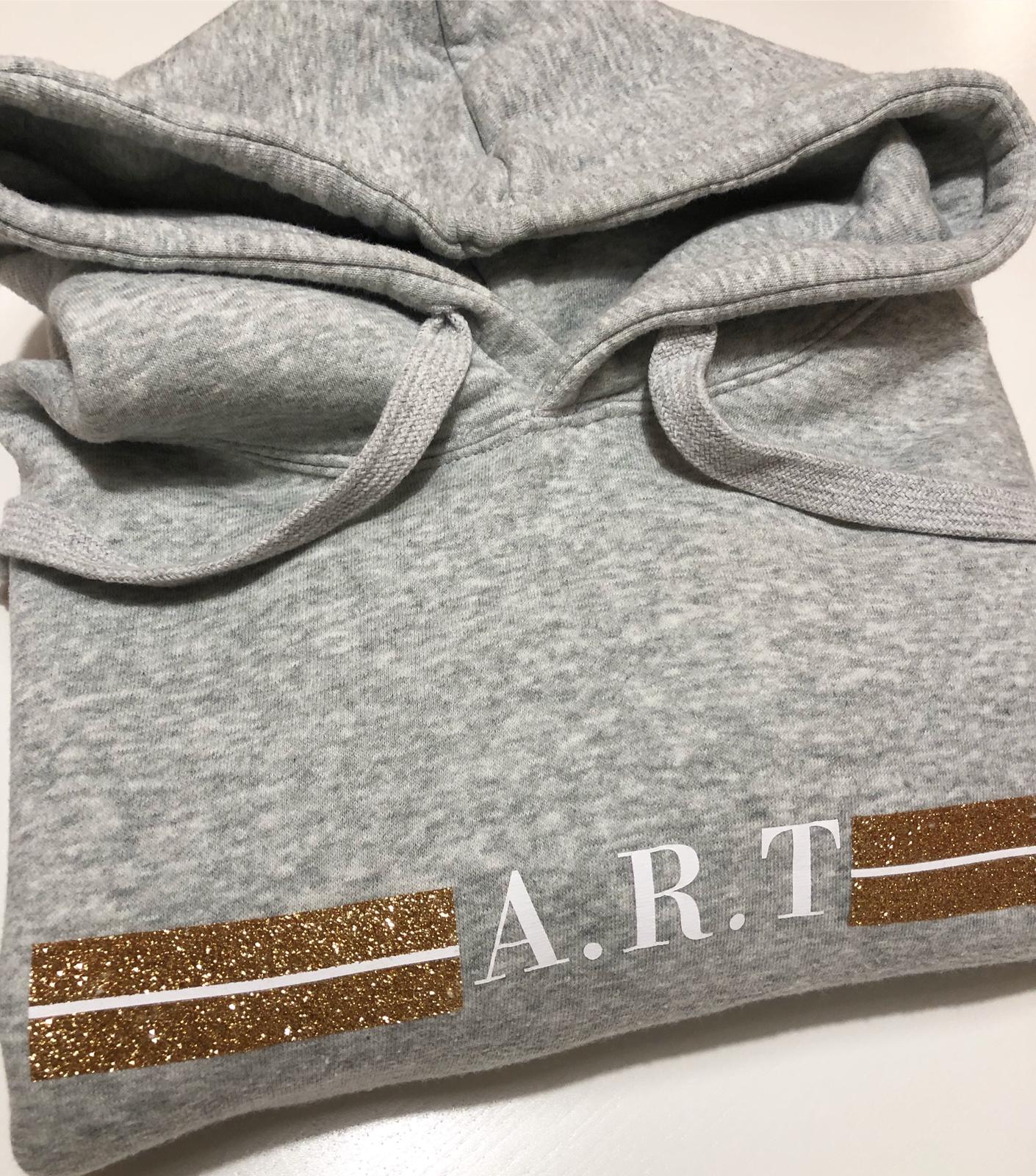 Sudadera unisex iniciales | gris gaspeada