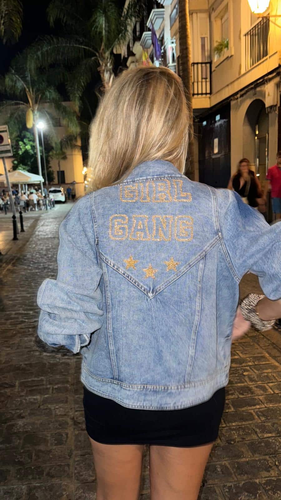 Cazadora denim Girl Gang