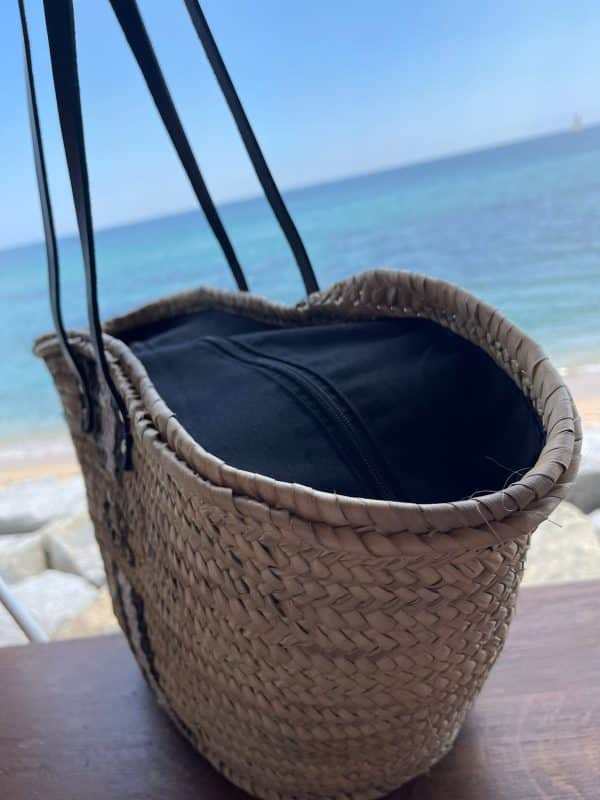Capazo playa Mykonos | handmade iniciales personalizadas - Imagen 5