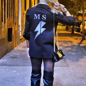 Blazer negra Glow up | Rayo iniciales
