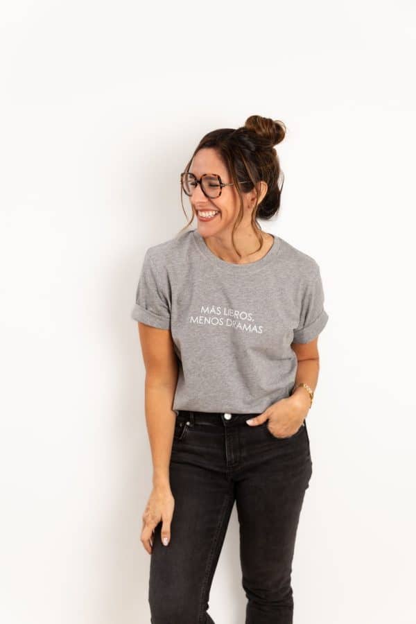 Camiseta oversize | "Más libros, menos dramas"