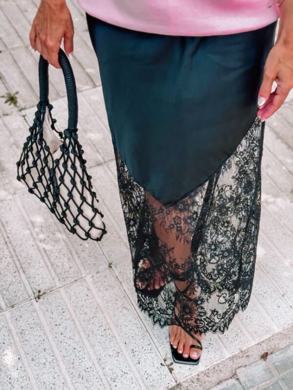 Falda fusión Seda + encaje TOP VENTAS!!