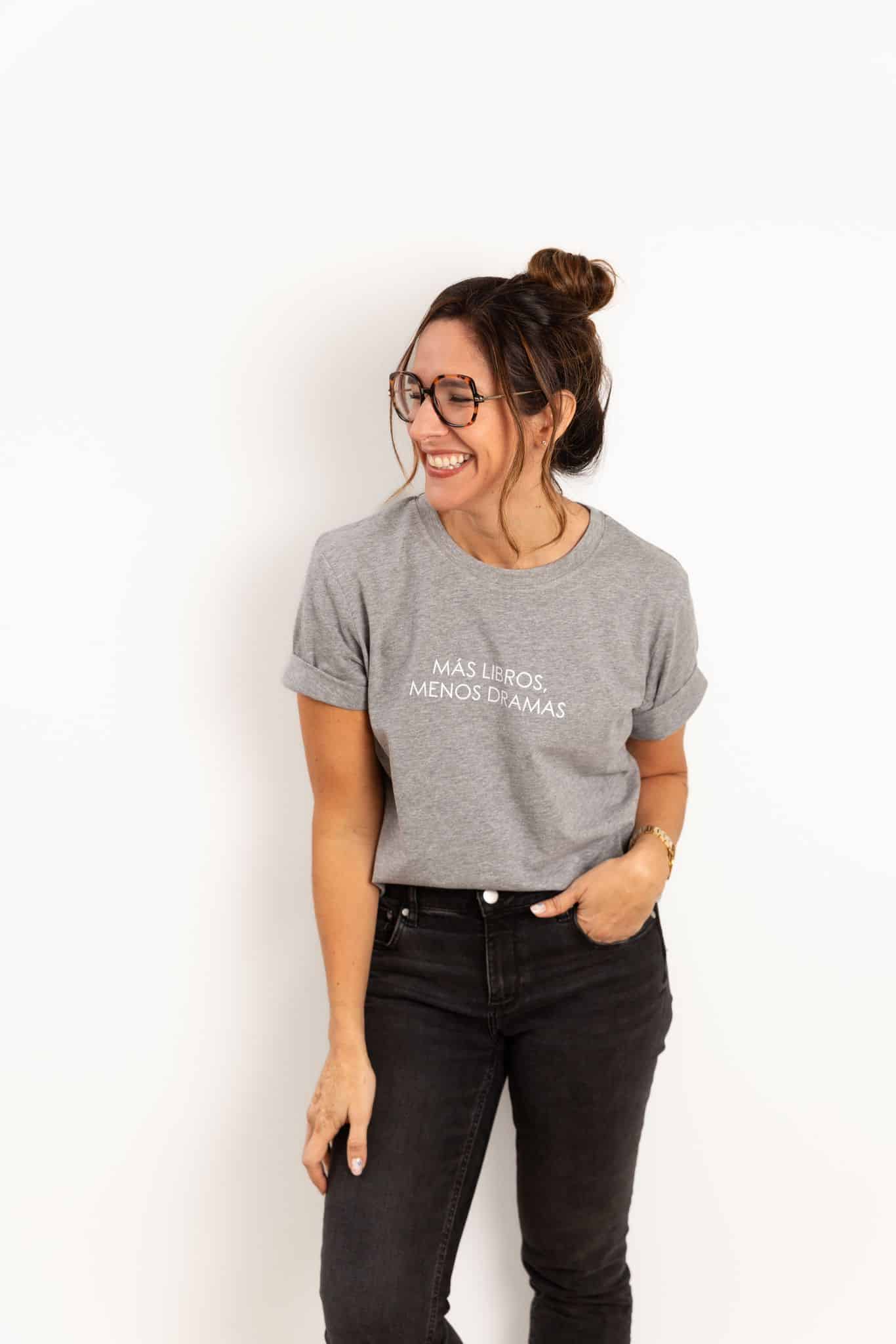 Camiseta oversize | “Más libros, menos dramas”