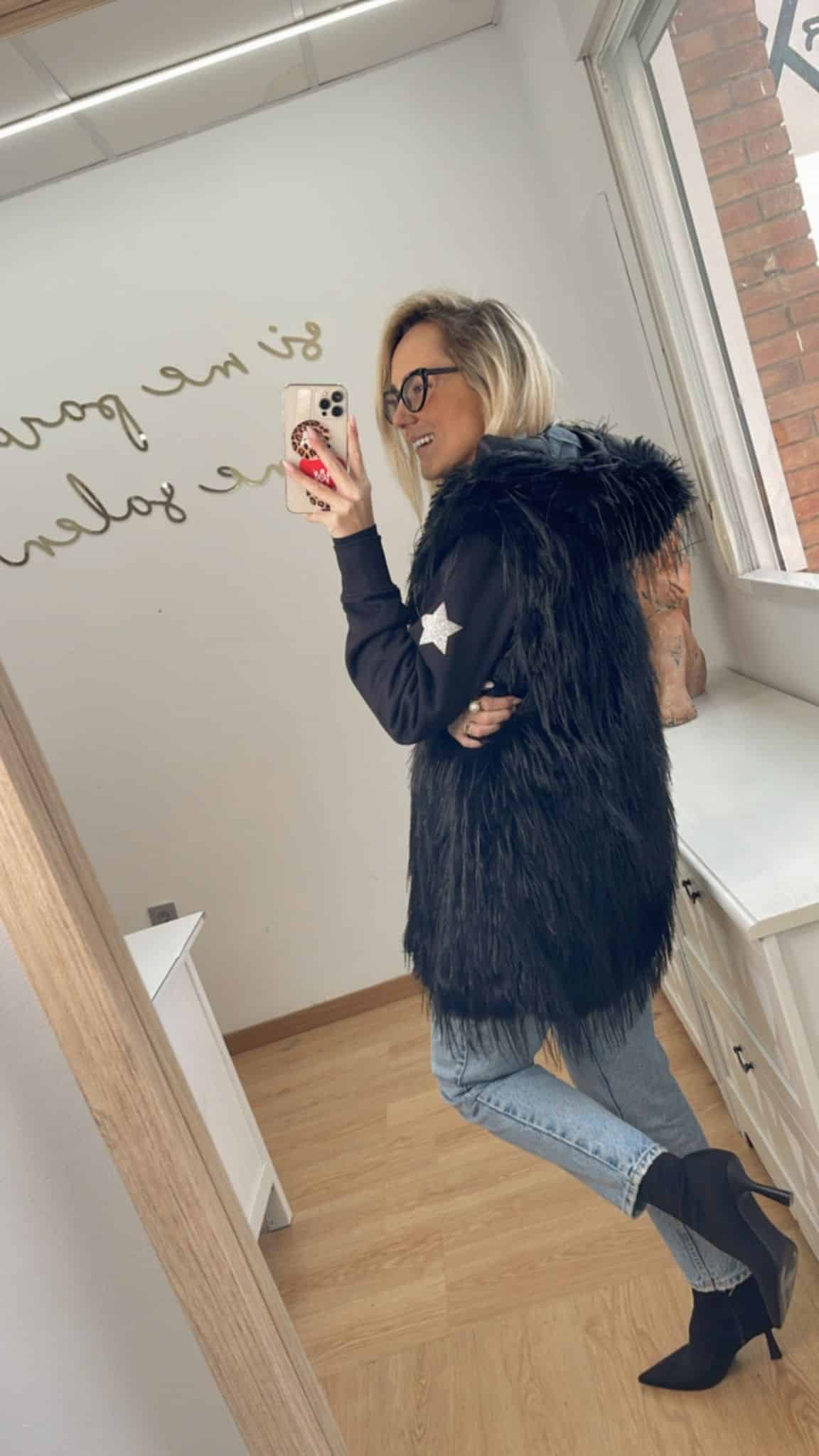 Chaleco pelo Rebel Glam