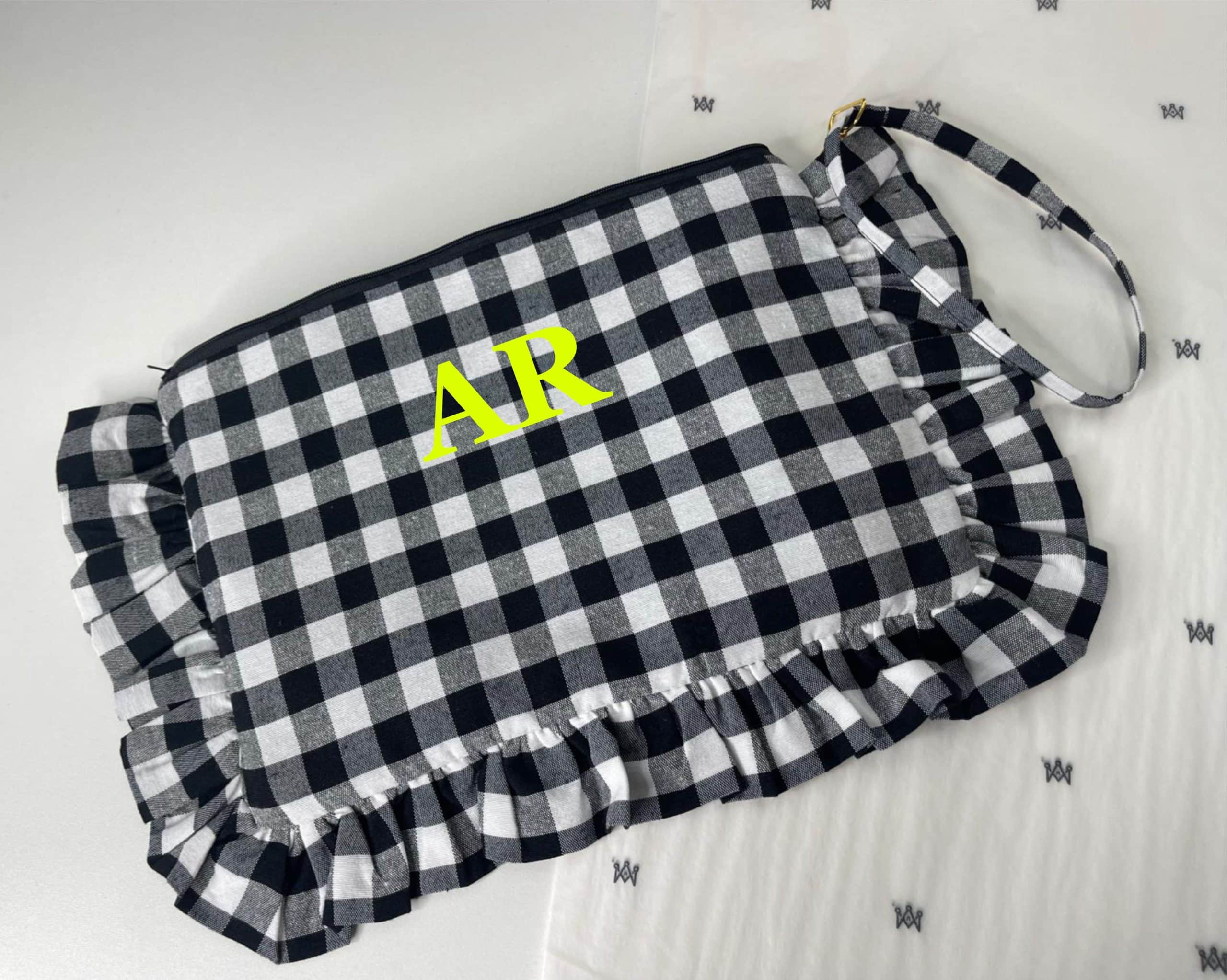 PACK Cluth Saint tropez + cinta personalizada | Vichy