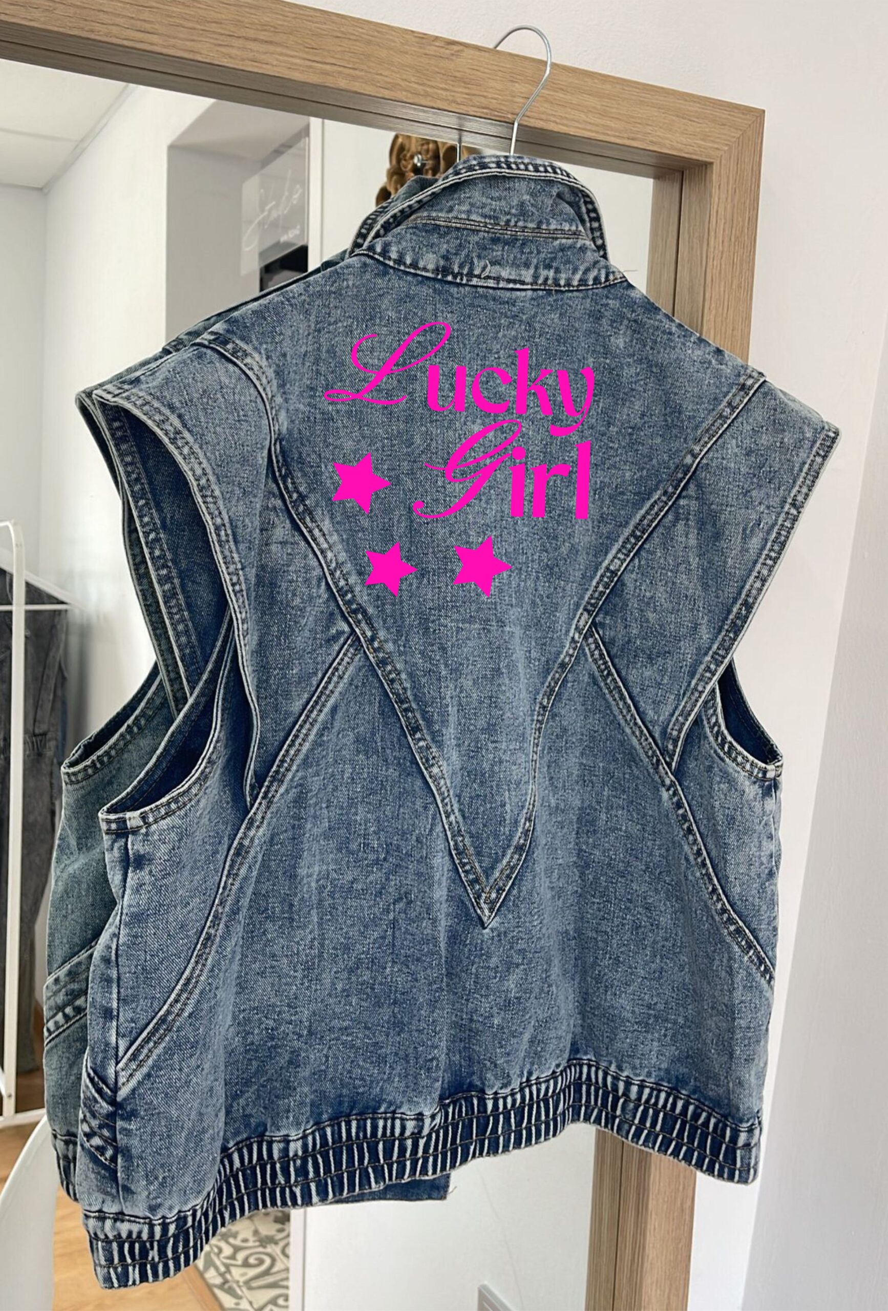 Chaleco denim “Lucky girl”