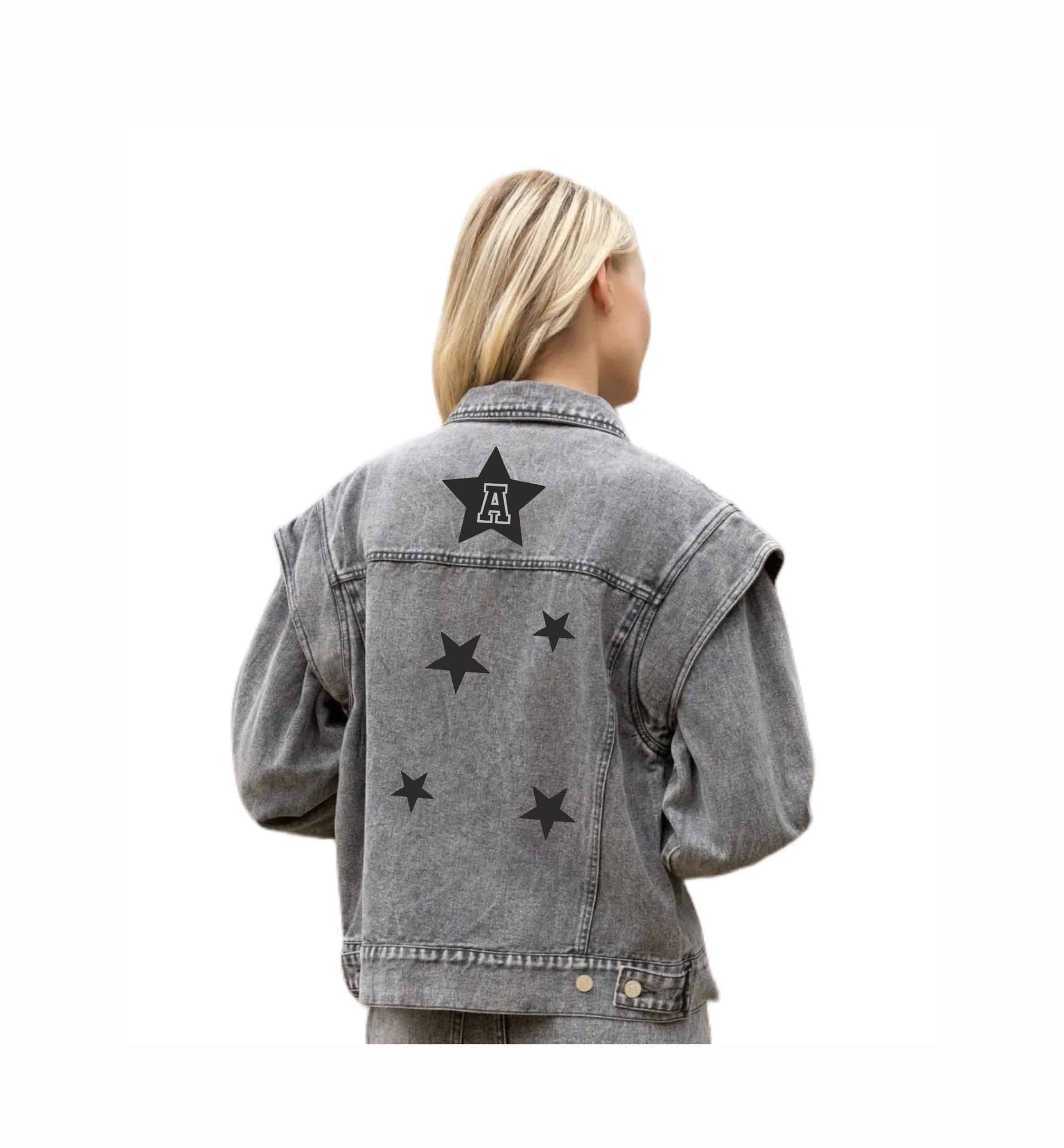 Cazadora denim desgastada  | Star inicial